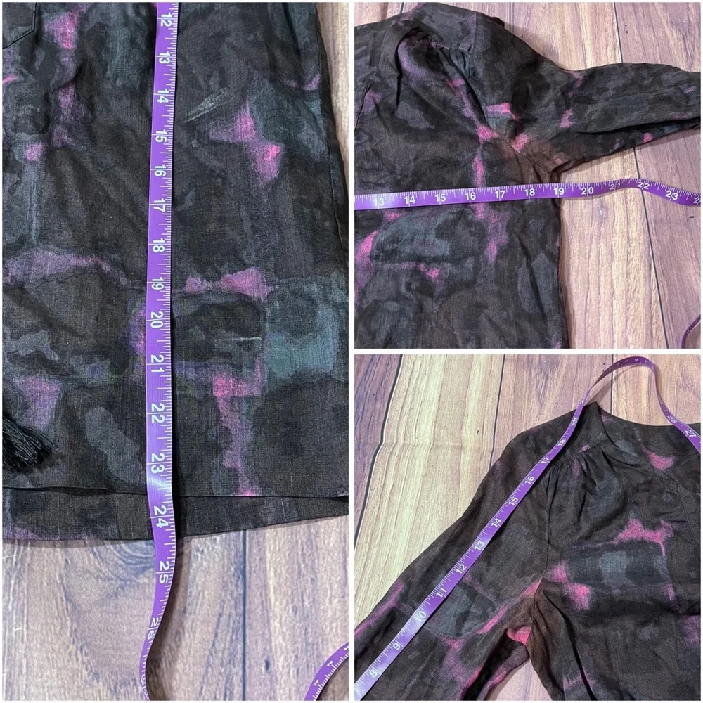 J. Crew Semi Sheer Tie Front Blouse